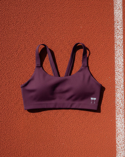 FLY Y-Back Sports Bra – Plum