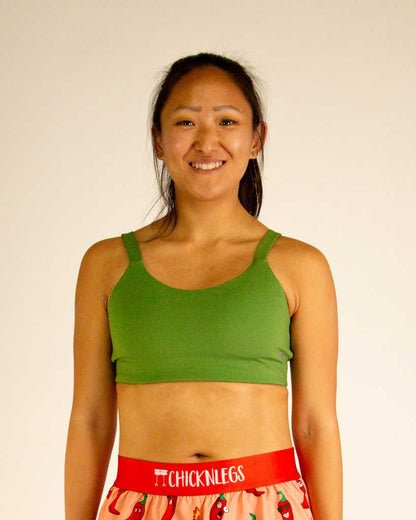 FLY Y-Back Sports Bra – Olive
