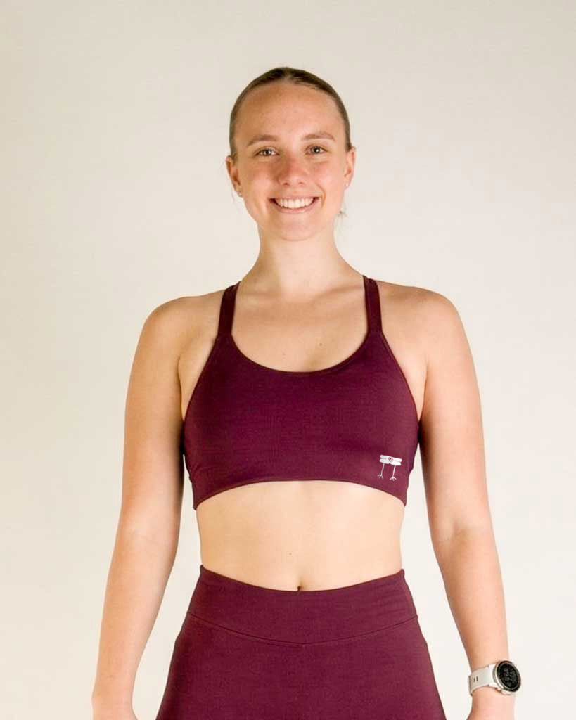 FLY Y-Back Sports Bra – Plum