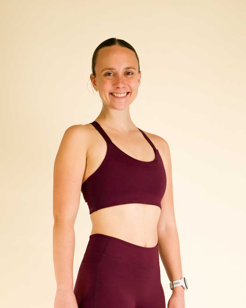 FLY Y-Back Sports Bra – Plum