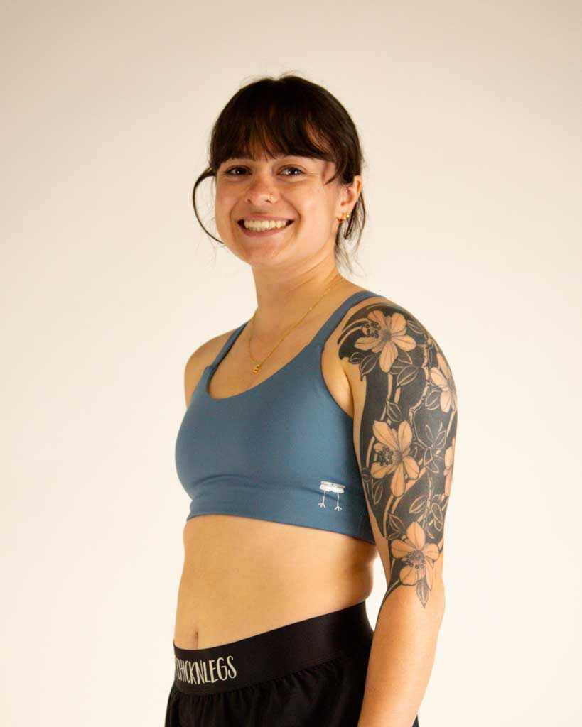 FLY Y-Back Sports Bra – Slate Blue