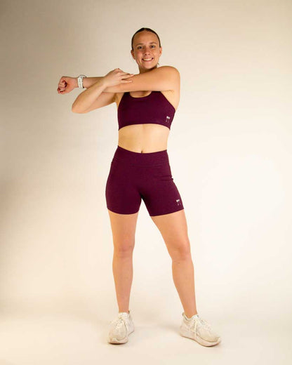 FLY Y-Back Sports Bra – Plum