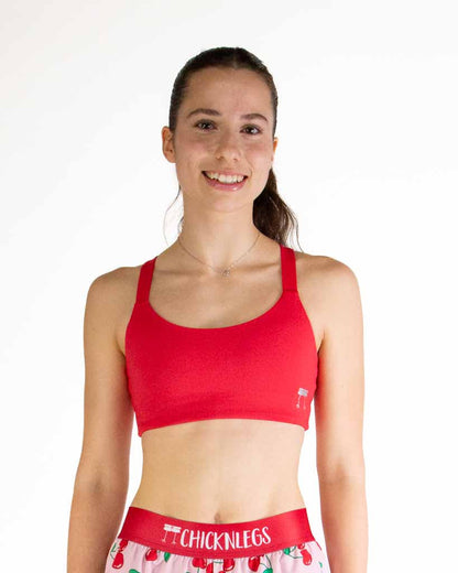 FLY Y-Back Sports Bra – Cherry