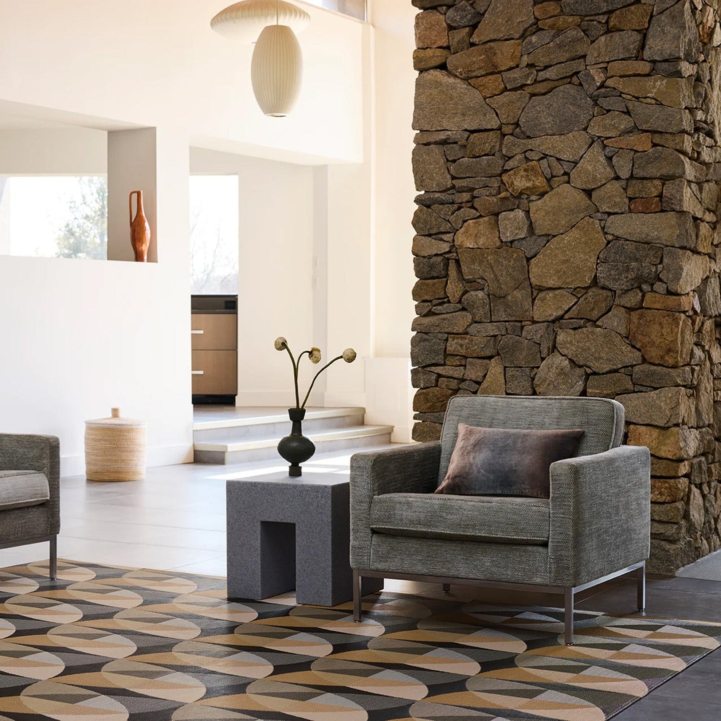 chilewich | woven floormat 183x269cm  (72x106") | canopy honey