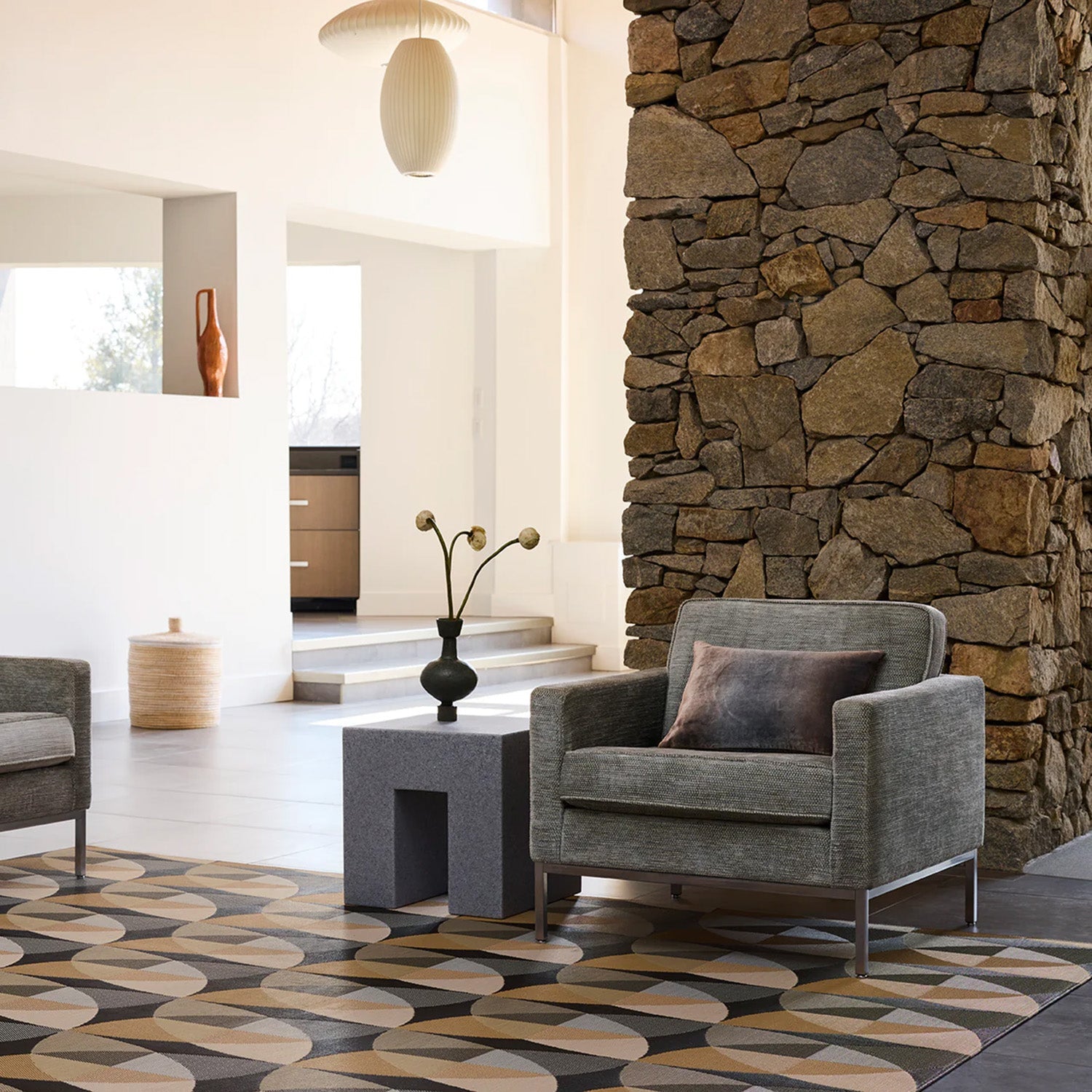 chilewich | woven floormat 183x269cm  (72x106") | canopy honey