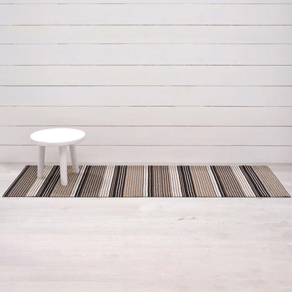 chilewich | shag runner mat 61x183cm (24x36") | pleat stripe oyster