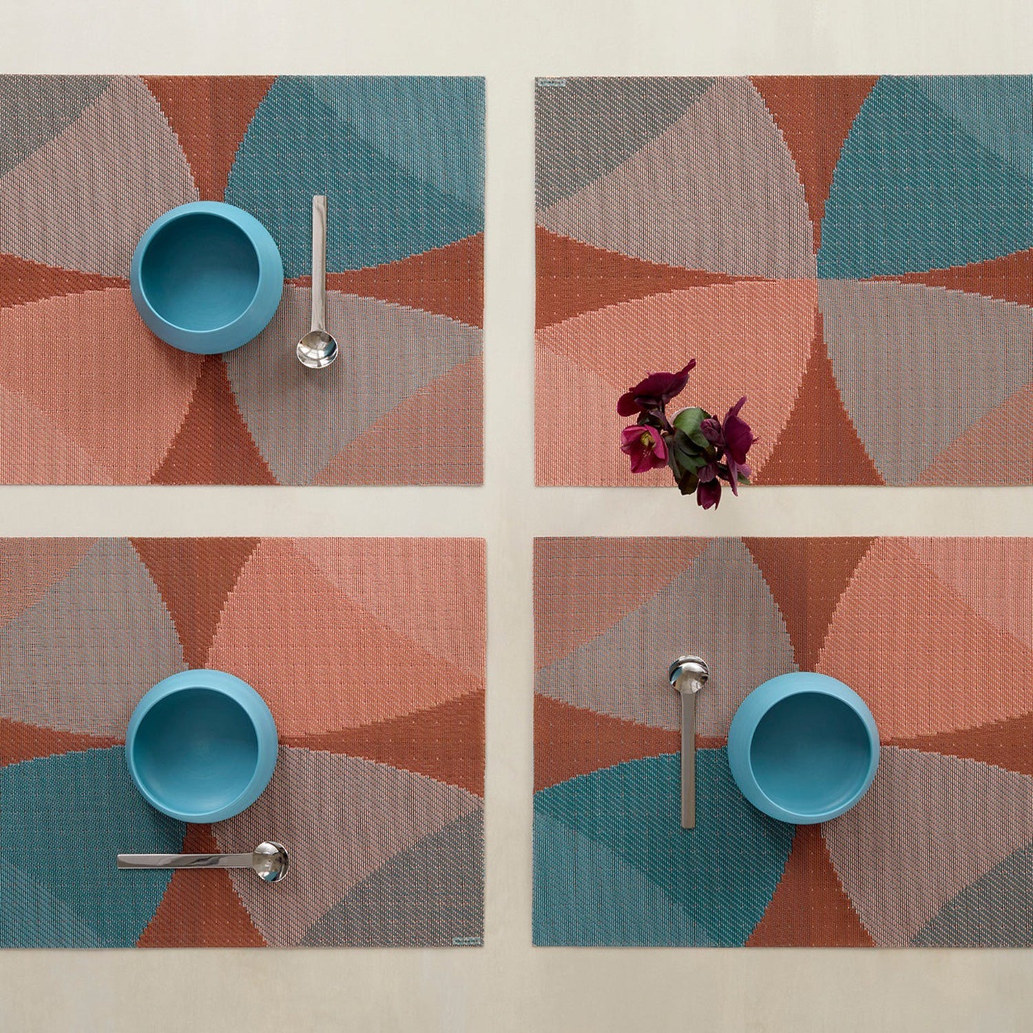 chilewich | placemat rectangle | canopy raspberry
