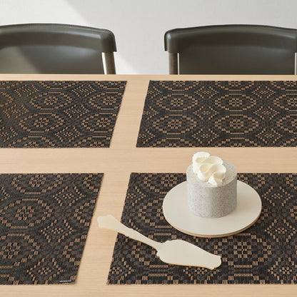 chilewich | placemat rectangle | overshot tiger eye