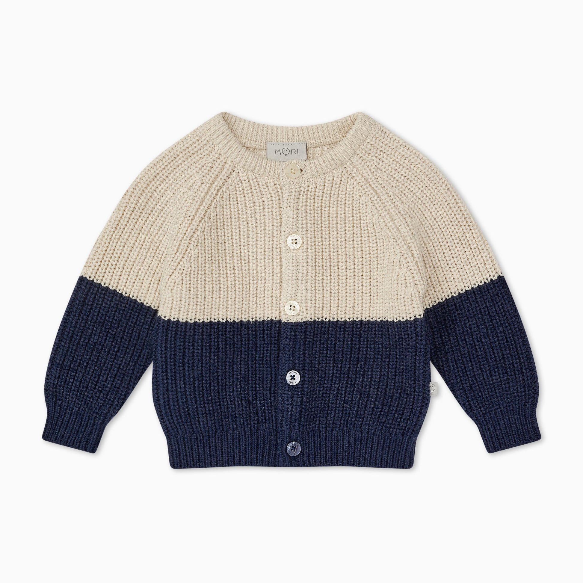 Chunky Knit Colourblock Cardigan