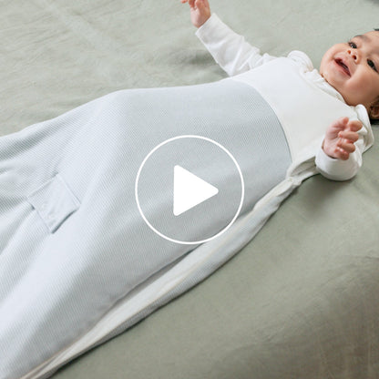 Clever Year Round Sleeping Bag 1.5 TOG - Blue Stripe