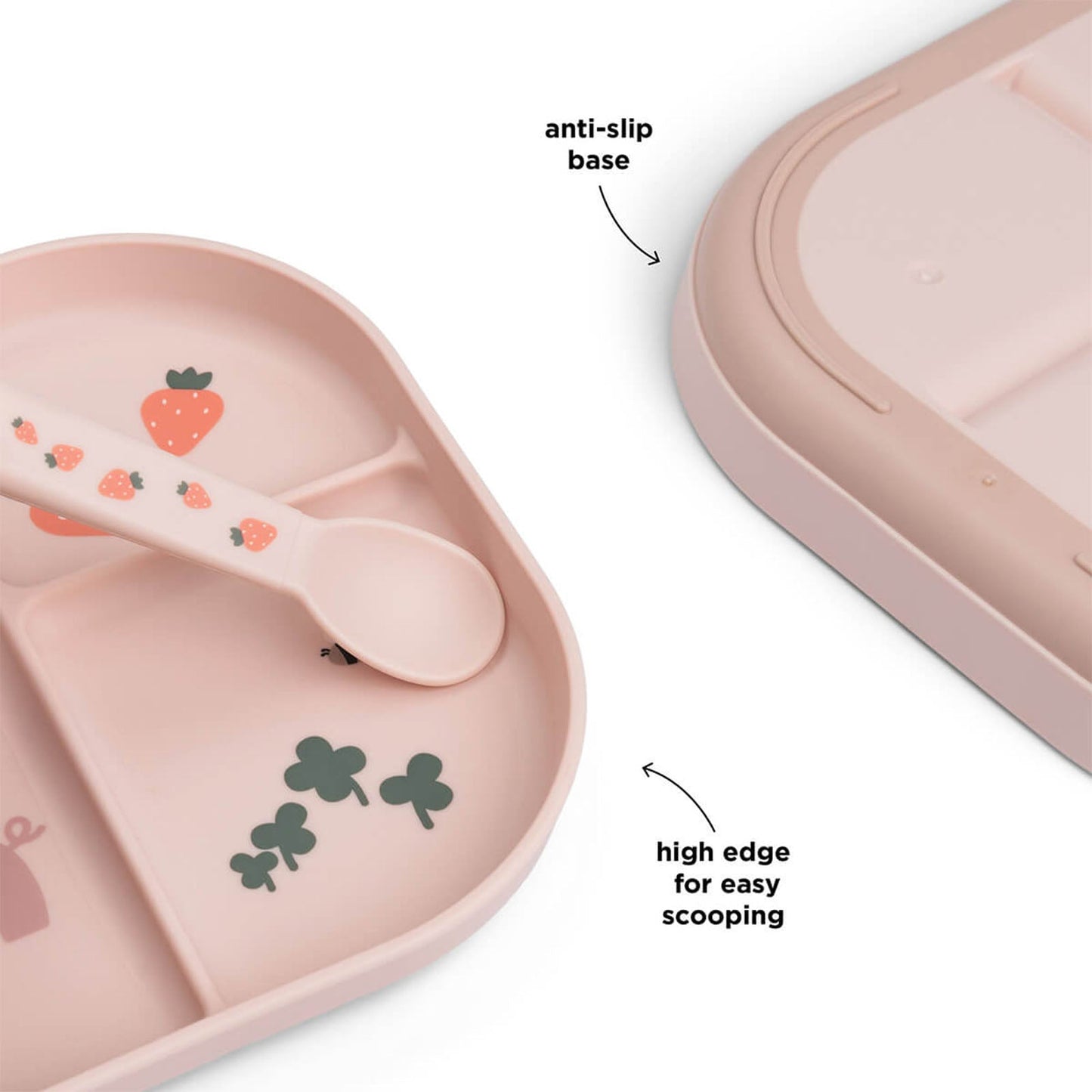 Done By Deer Foodie Compartment Plate - Tiny Farm Powder