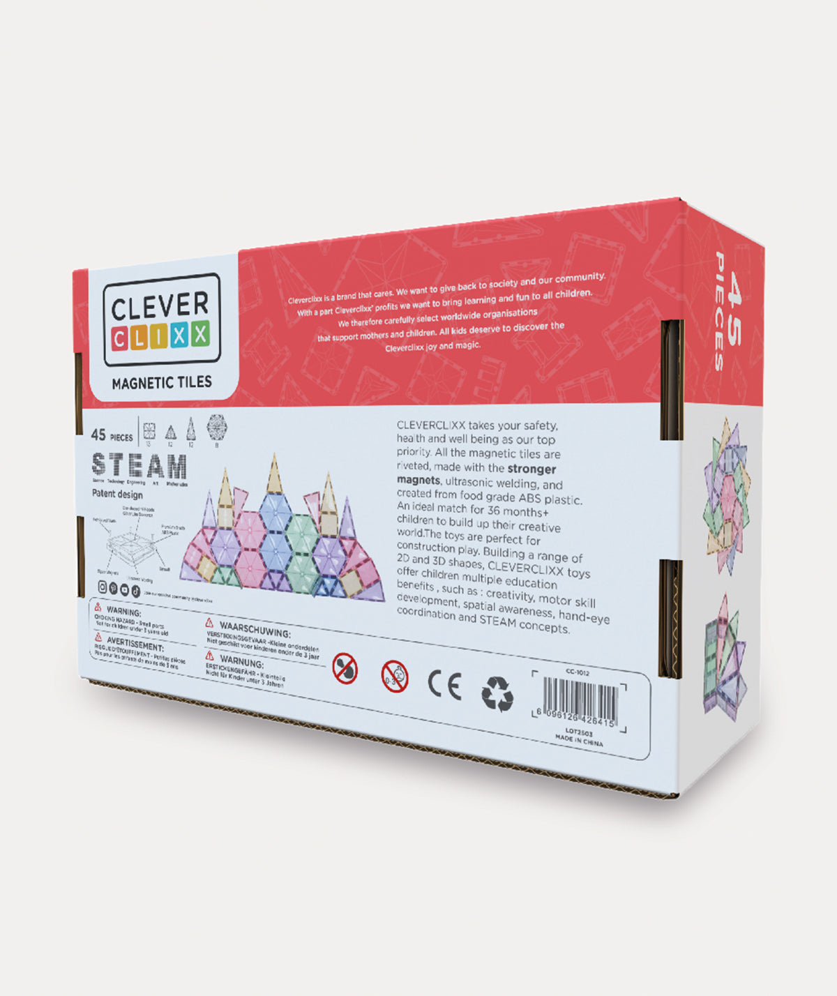 Cleverclixx Geo Pack Pastel 45 Pieces