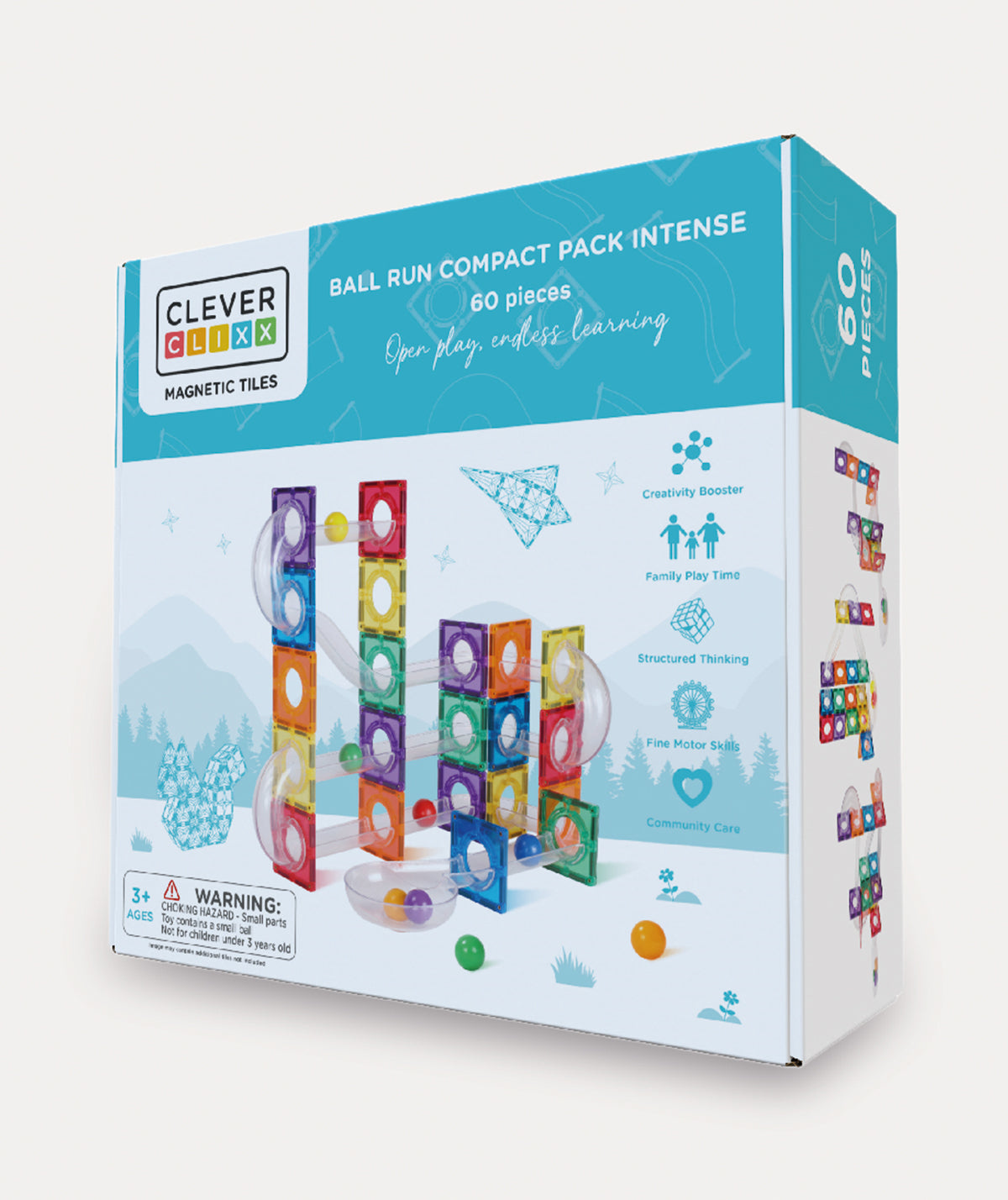 Cleverclixx Ball Run Compact Pack Intense 60 Pieces