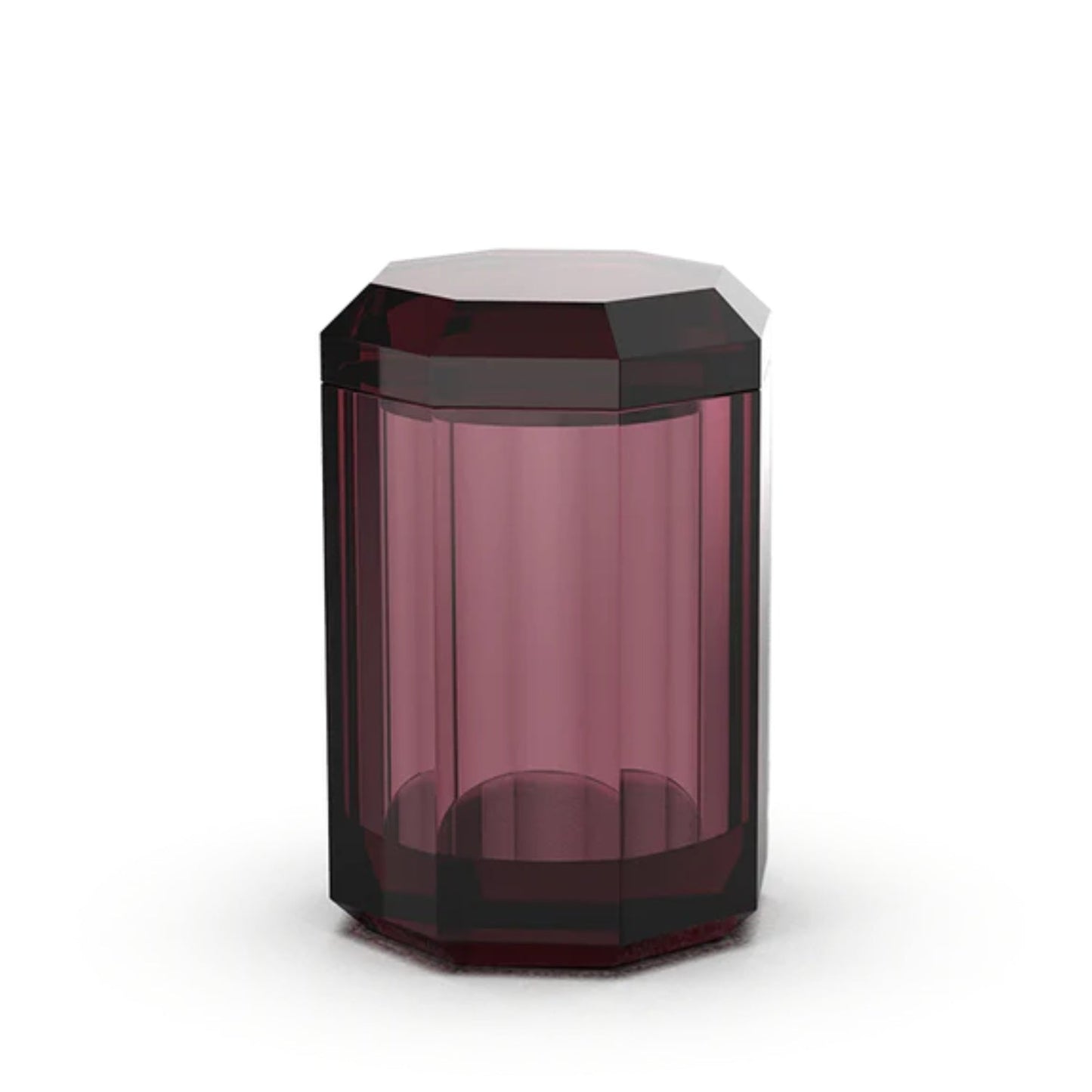 decor walther | KRISTALL collection | multi-purpose box with lid | rich burgundy