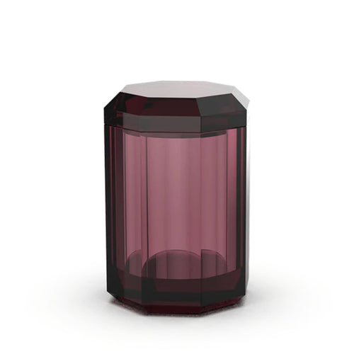 decor walther | KRISTALL collection | multi-purpose box with lid | rich burgundy