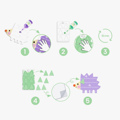 Djeco Small Forms Painting Set