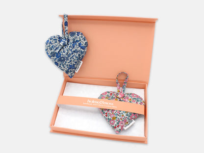 Lavender Heart Gift Box, Liberty Print Ditsy Florals Collection, Set of Two