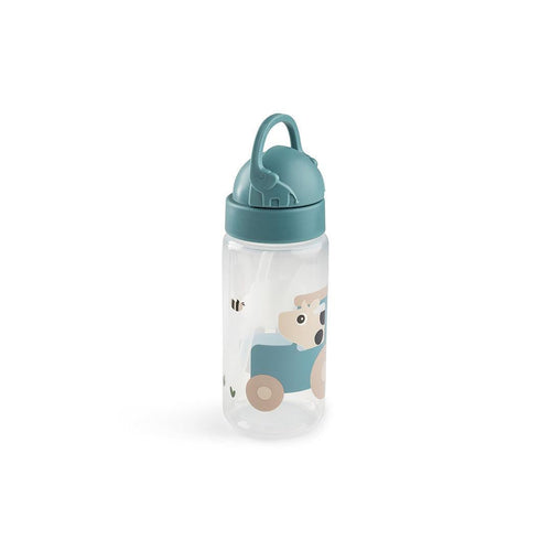Done by Deer Straw Bottle - Tiny Farm Blue