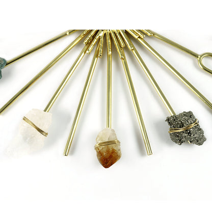 Rainbow Sunburst Healing Crystal Grid