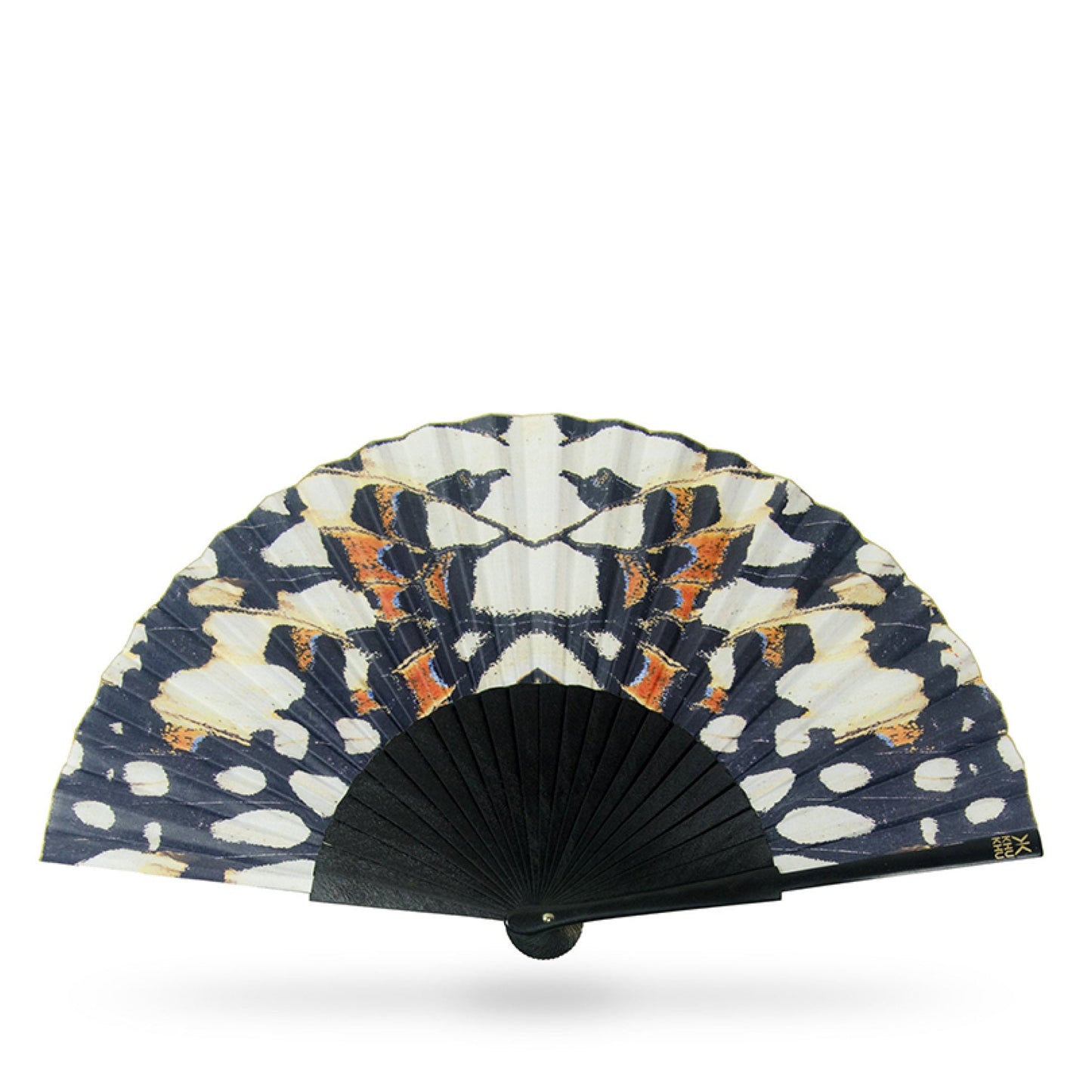 Social Butterfly Black Nymph Hand Fan