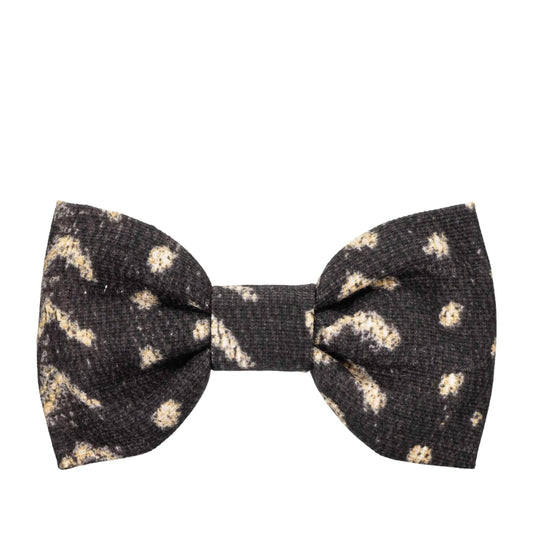 boho mud cloth dog bow tie