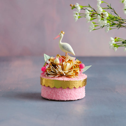 Stork Favor Box - Pink
