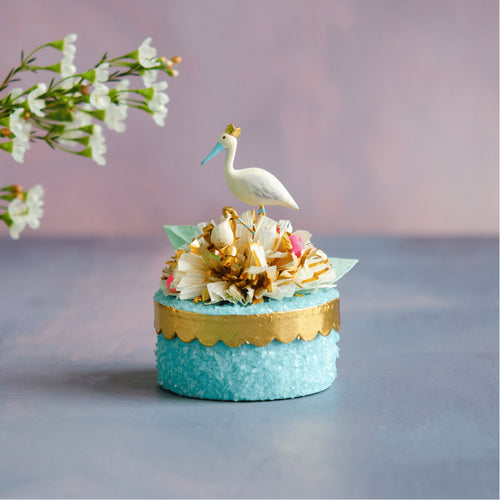 Stork Favor Box - Blue