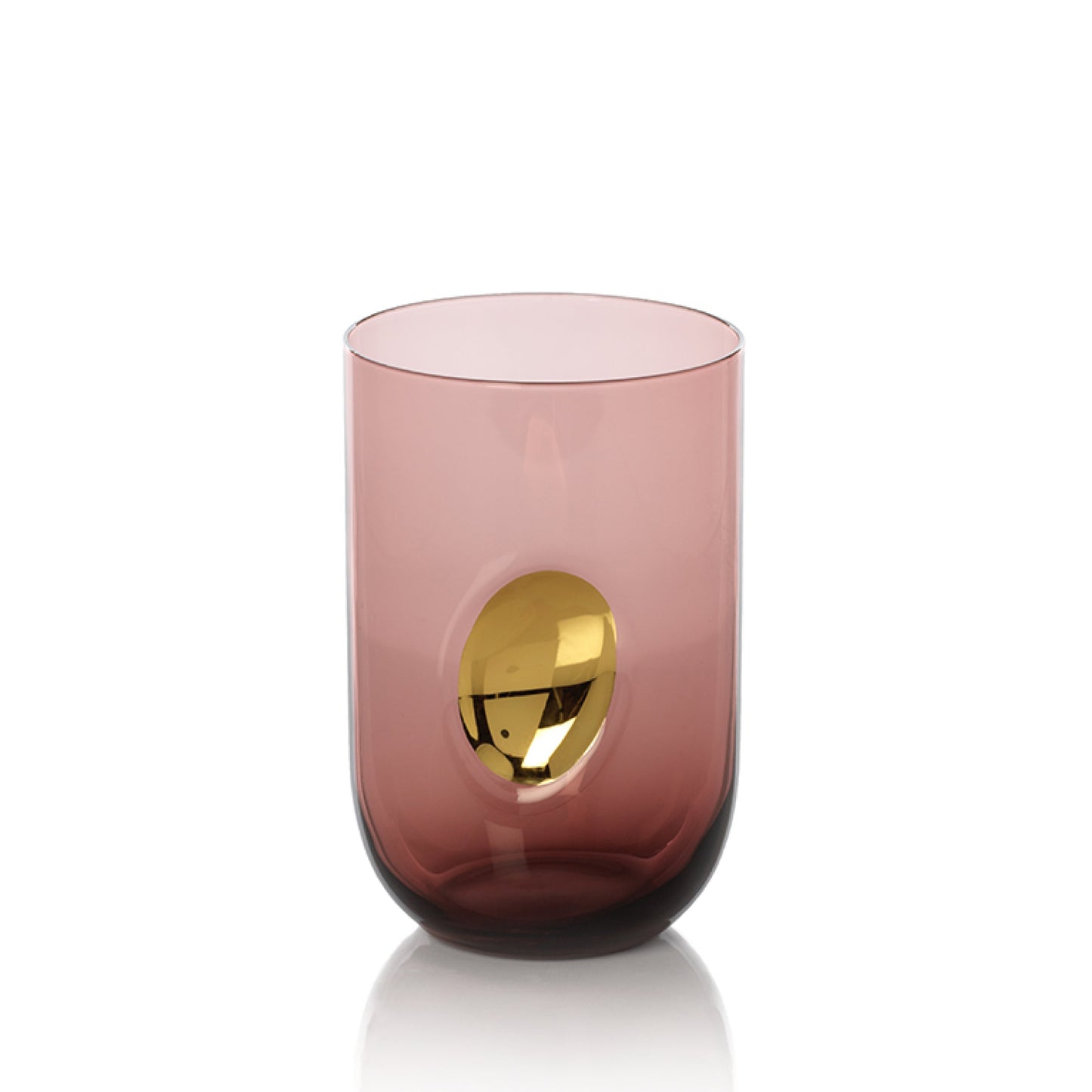 Violet Aperitivo Tumbler with Gold Accent
