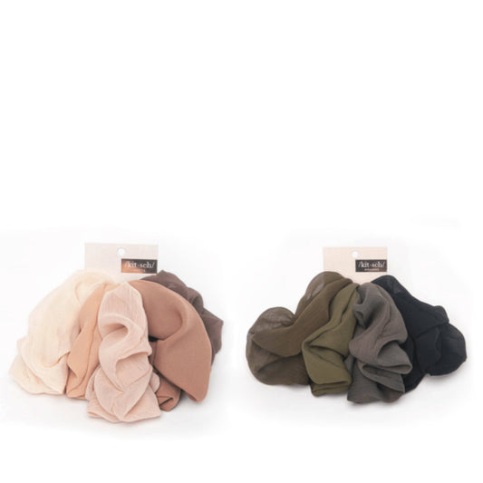 Crepe Scrunchies 5 pc
