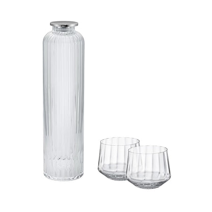 georg jensen | bernadotte carafe with lid + low tumbler |  2pcs bundle