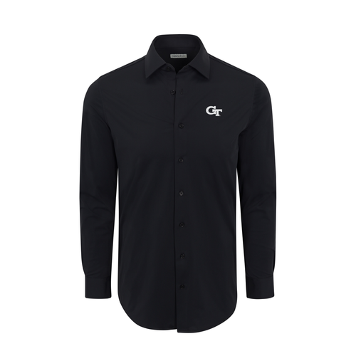 Georgia Tech Apex Performance Dress Shirt Black