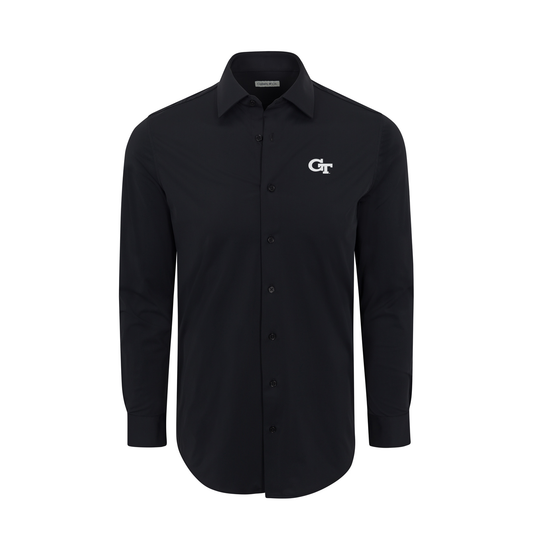 Georgia Tech Apex Performance Dress Shirt Black