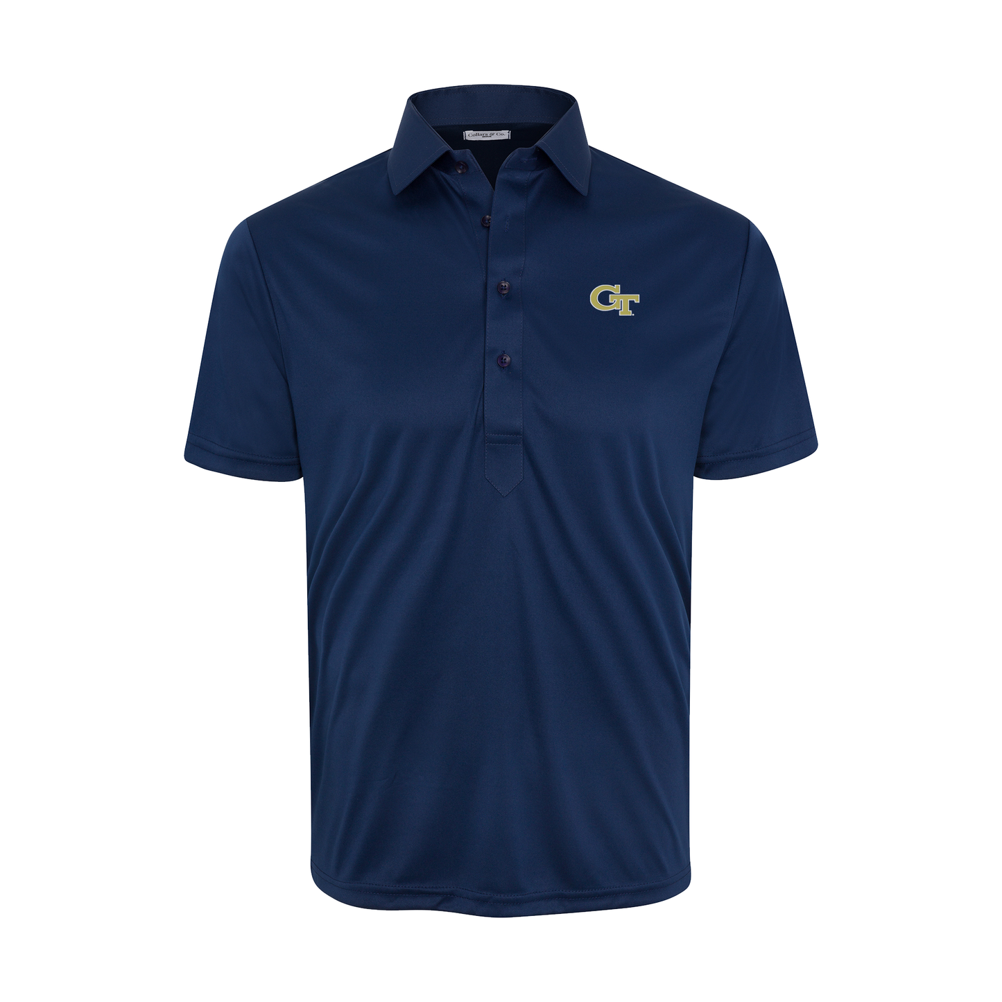 Georgia Tech Semi-Spread Collar Polo Navy