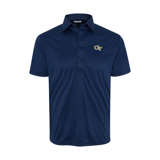 Georgia Tech Semi-Spread Collar Polo Navy