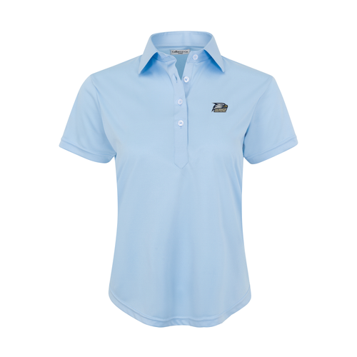 Georgia Southern Women's Cap Sleeve Semi Spread Polo Sky Blue