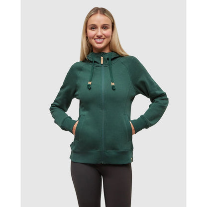 TENTREE - WOMENS ZIP ELM HOODIE | Forest Pine