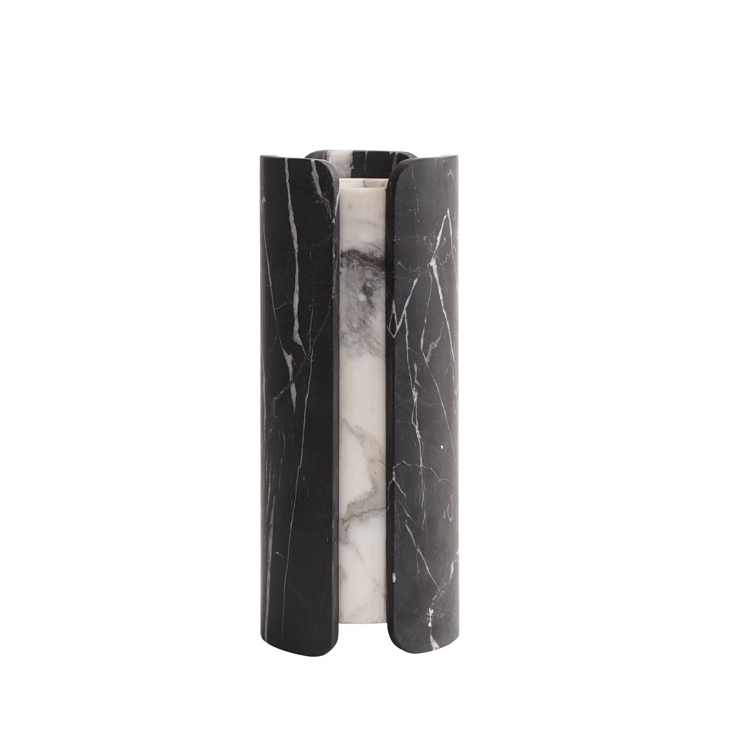 greg natale | vent vase | nero + arabescato