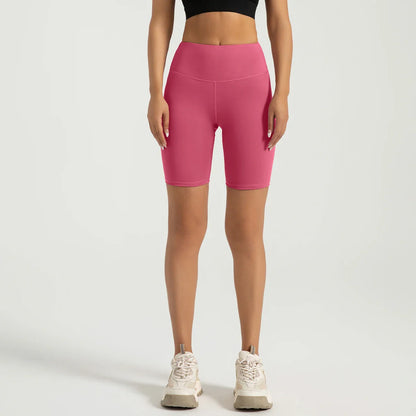 Athletic Slim-Fit Sport Women Yoga Shorts Custom Logo Breathable Lightweight Black Outdoor for Yoga Outdoor sports