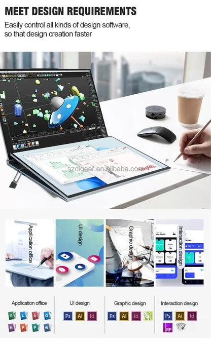 16-Inch Dual Touch Screen Laptop with 16GB RAM 512GB SSD Intel 12 Core I7 12th Gen Windows 11 New English Keyboard