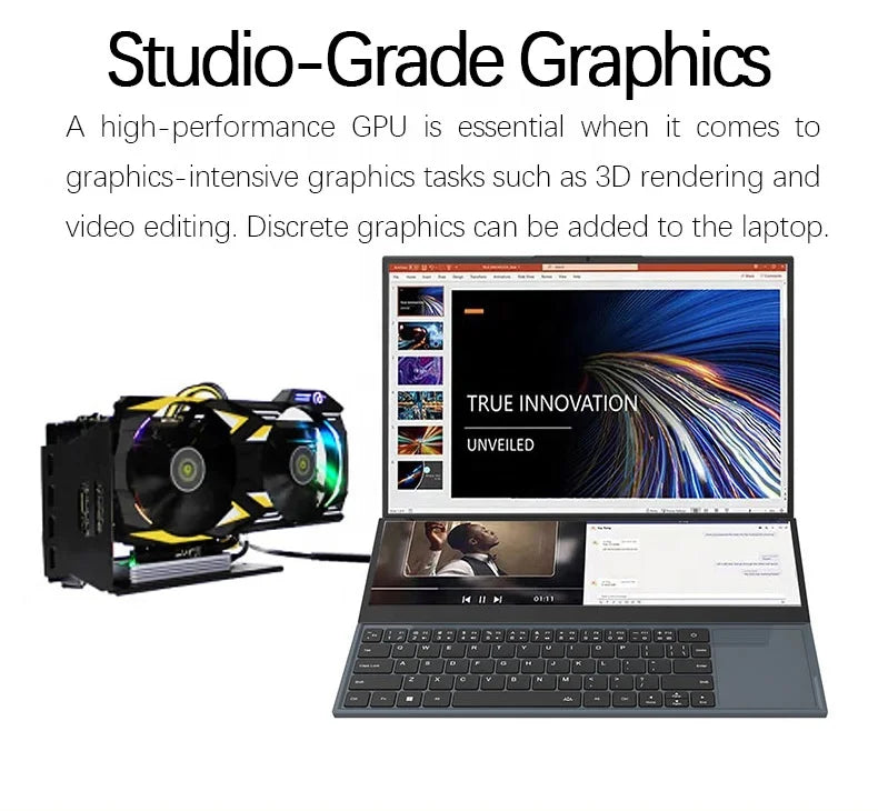 Core I7 16inch 1920x1200 IPS Touch Dual Screen Laptops Brand New DDR4 16GB SSD 256GB Business Cheap Notebook Pc