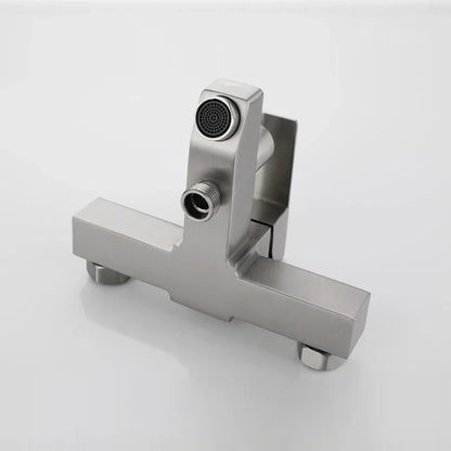 Bathroom Shower Faucet Stainless Steel Triple Bathtub Faucet Mixers Hot Cold Mixer Valve Nozzle Tap Wall Mounted Home Shower Set