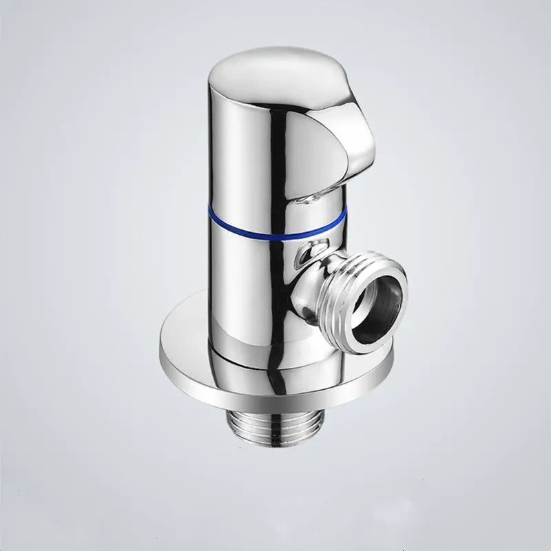 Black Stainless Steel Bathroom Filling Angle Valve G1/2 Threaded Standard Male Corner Bidet for Kitchen Cold Hot Tap Accessories