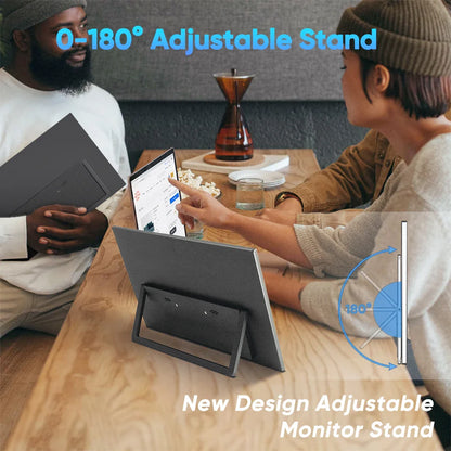 15.6 Inch FHD LCD Display Touch USB Dual Laptop Screen Extender with IPS Panel and Type C Interface Portable Monitor Stand