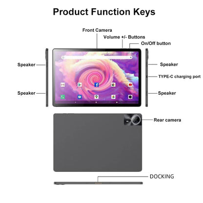 2025 14-Inch Smart Android 13.0 PC 6G+256GB MTK Processor-Seamless Learning Office & Entertainment Experience  Tablet PC