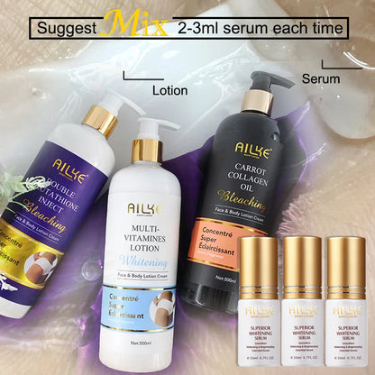 AILKE Whitening And Moisturizing Body Lotion, Hydrating, Reduce Black Spots, Even Skin Tone, Suitable All Skin Types Cream