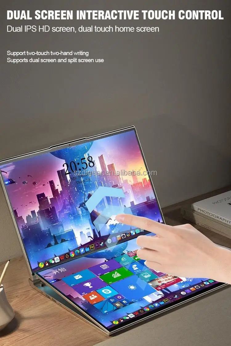 16-Inch Dual Touch Screen Laptop with 16GB RAM 512GB SSD Intel 12 Core I7 12th Gen Windows 11 New English Keyboard
