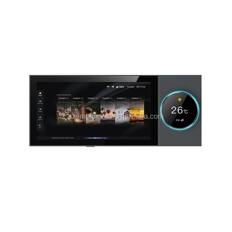 6 Inch Tuya WiFi Android Smart Home Panel Smart Life Touch Screen Built-in Zigbee Gateway Central Control Home Automation