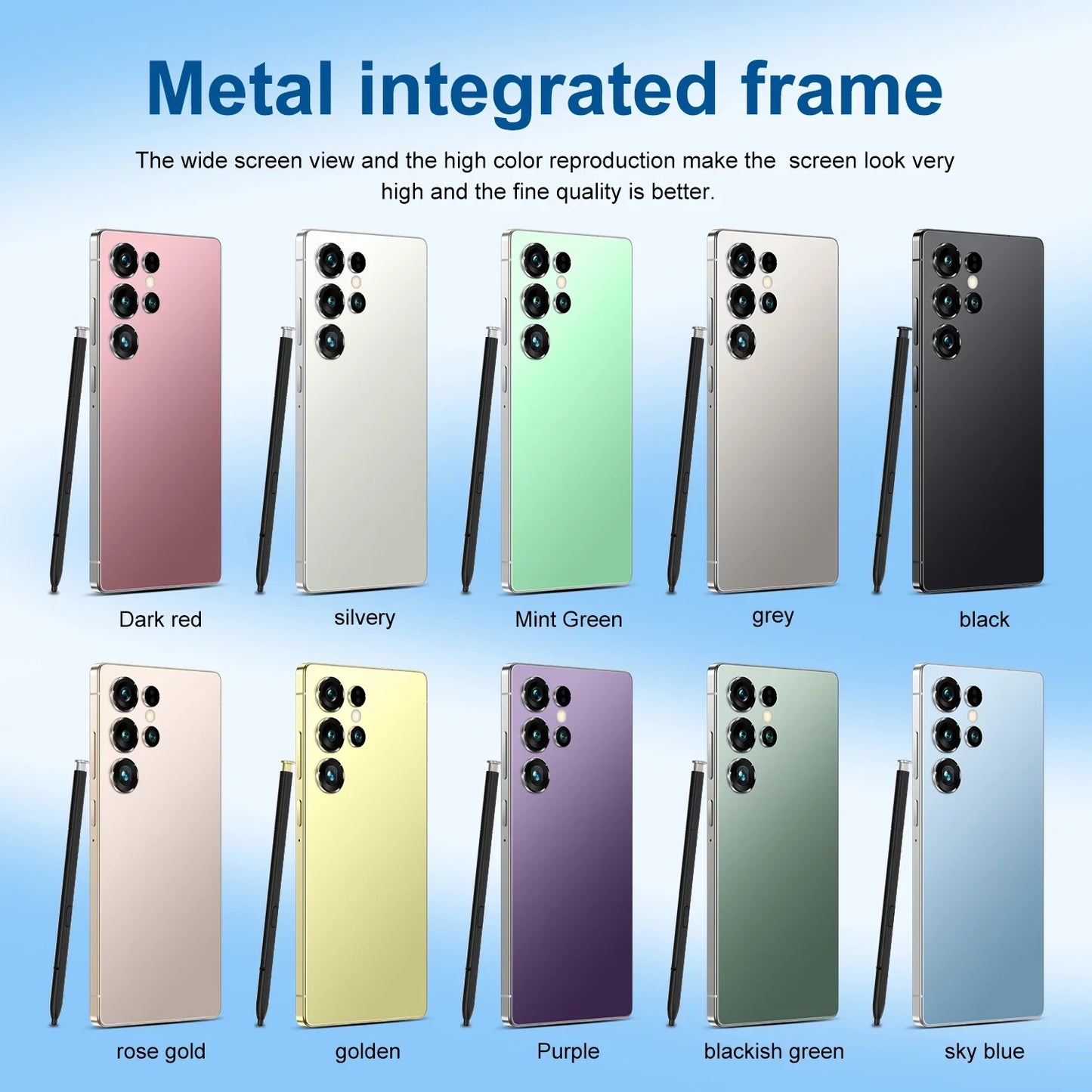 7.7 Inch 22GB+2TB S25 ultra Smart Phones High Quality 5G Big Screen Android 15 Cell Phone S25 ULTRA Mobile Phones