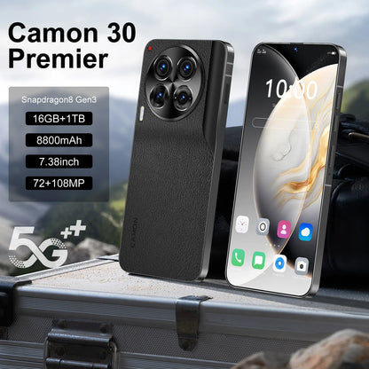 Camon 30 5G Gaming Smartphone Android 13 6.8" OLED 90Hz Display 6000mAh Battery Quad-Core MTK Dimensity C30 Pro Mobile Phones