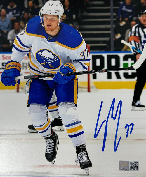 Casey Mittelstadt Stick Up In White Signed 8x10 Photo CLEARANCE TSE Buffalo